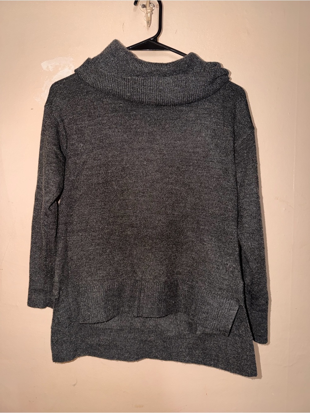 Banana Republic Dark Charcoal Cowl Neck Sweater